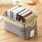 TheWarmHome Storage Basket - Large Baskets for Organizing Shelves, Storage Bins Closet Organizer for Clothes Book Shelf Baby Toy Home Organization, Fabric Storage Cubes, Decorative Golden Basket Gift…